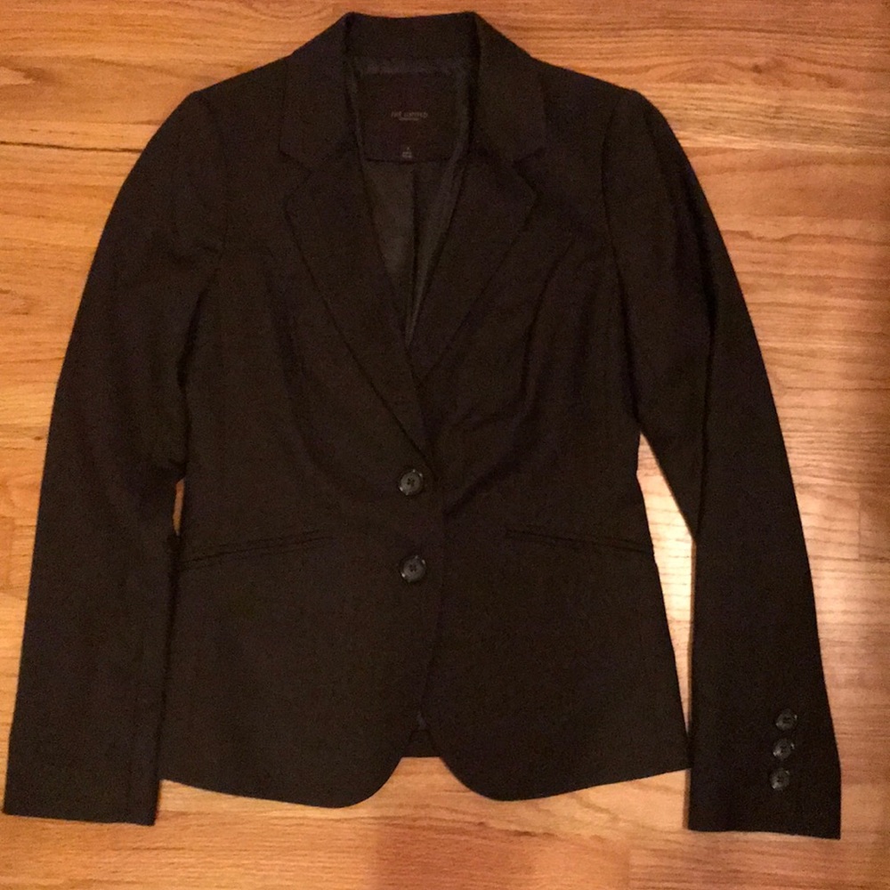 Chocolate tailored suit jacket